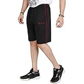 Particle Plus Size Shorts Oversized Cotton Black for Men Size XL ...