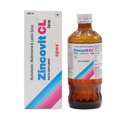 Buy Zincovit CL Syrup | 19 Minutes Delivery | Apollo Pharmacy