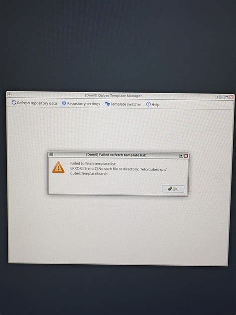 4.3: No templates installed; "Templates Configuration" screen never ...