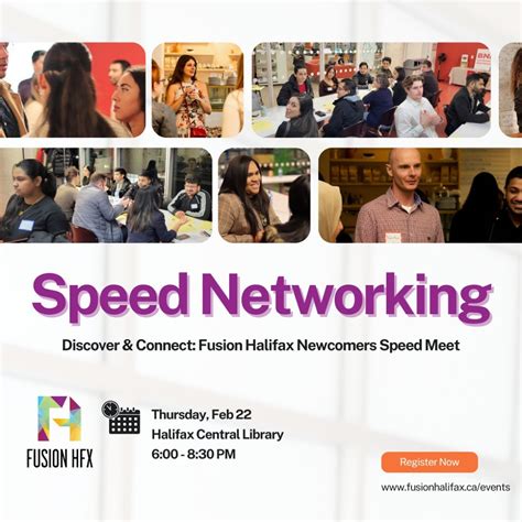 Discover & Connect: Fusion Halifax Speed Meet, Halifax Central Library ...