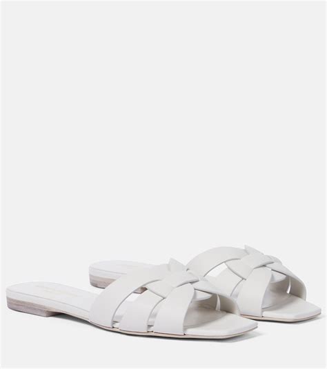 Saint laurent on sale tribute sandal flat