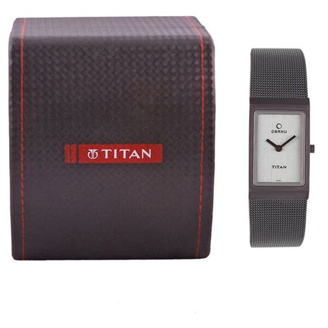 Buy Online Titan Quartz Analog White Dial Metal Strap Watch for Women ...