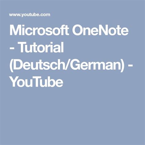 Image result for OneNote 2019 Tutorial Deutsch