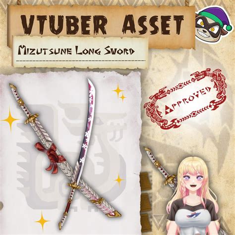 Buy Vtuber Asset - Mizutsune Longsword (instant Download) | Monster ...