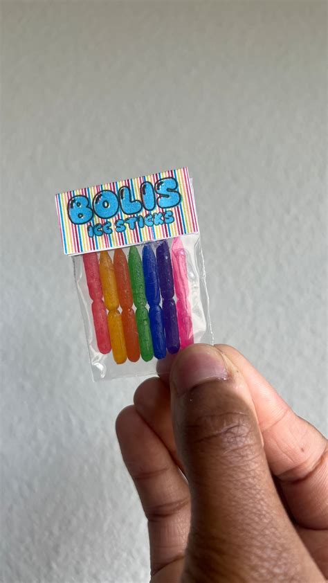 Miniature Nostalgia 90s Bolis Ice Sticks Ice Pops Popsicles for ...