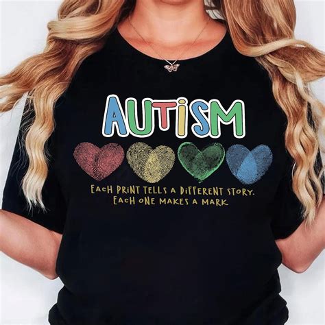 Autism Awareness Shirt, Each Print Tells a Story Tee, Neurodiversity ...