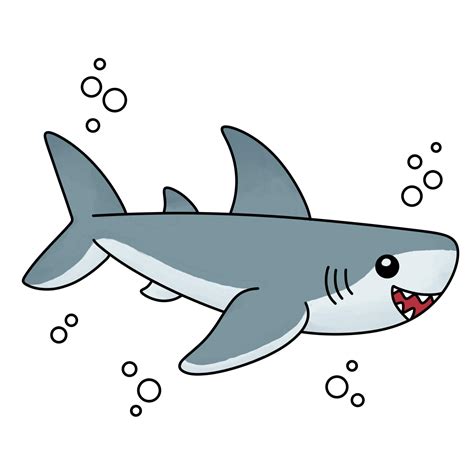 Easy Shark Drawing - Drawing with Dawn