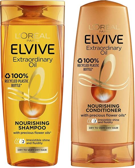 L'Oreal Elvive Extraordinary Oil Nourishing Shampoo & Conditioner Set ...