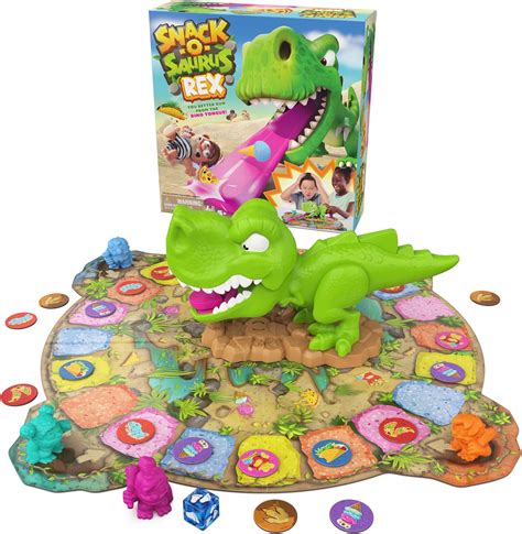 Amazon.com: Spin Master Games, Snack-O-Saurus Rex, Interactive Dinosaur ...