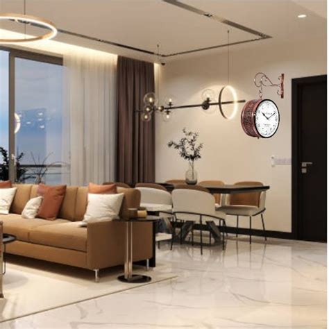 Buy VEDAS Mystical Indiana Metal Double-Sided Hanging Clock - 32cm from ...