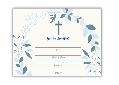 25 Religious Invitations – Boys or Girls -, Fill in Blank Cards Invites ...