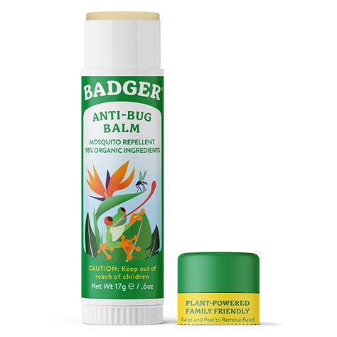 Bug Repellent Balm Stick - Organic Natural Mosquito Repellent | Badger Balm