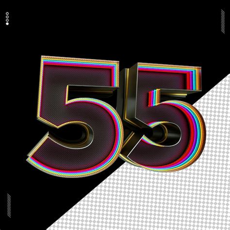 3d render number font neon light | Premium PSD