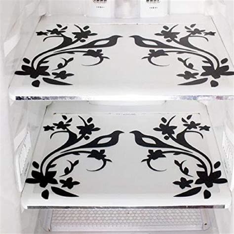 Buy Kuber Industries PVC Birds Design Refrigerator Mat Set (Multicolour ...