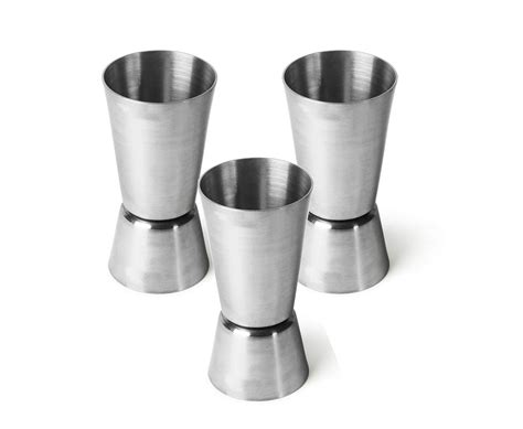 King International Stainless Steel Double Sided Cocktail Jigger, 30 ...