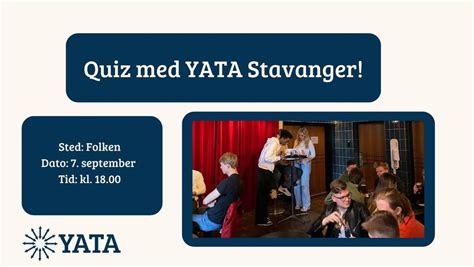 Quiz med YATA!, Folken, Stavanger, 7 September 2023 | AllEvents.in