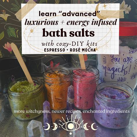 Advanced - Energy Infused Bath Salts Making Workshop with cozy Starter ...