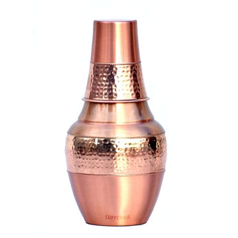 Buy Copperika Venus Pot Jar Copper Water Bottle 1300ml with Copper ...