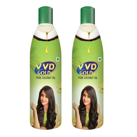 VVD Gold Pure Coconut Oil - 175ml Bottle (Pack of 2) | For nourishing ...