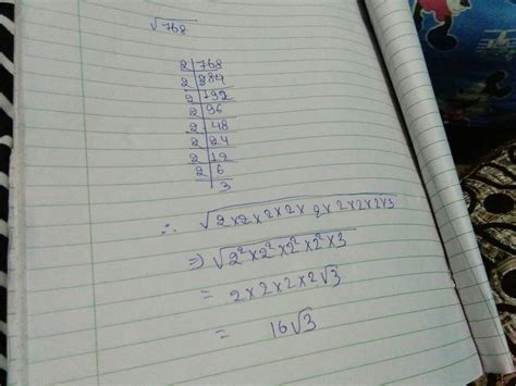How to solve square root of 768 for heron's formula? - Brainly.in