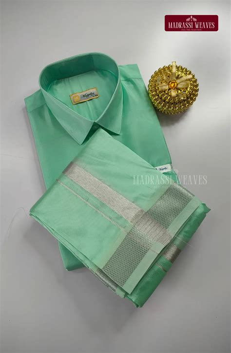 Premium Japan Silk Dhoti Set - Rexona – Madrassi Weaves