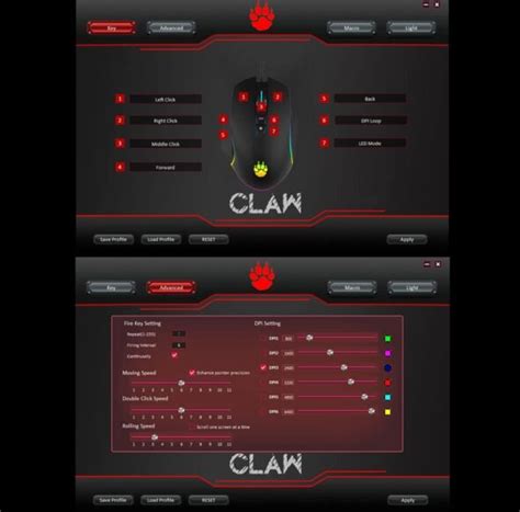 CLAW Chuff Wired Gaming Mouse With 6 RGB Backlight Modes