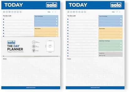 SOLO A5 Daily Planner with 50 Tear-Off Sheets, 80 GSM Planner to Track ...