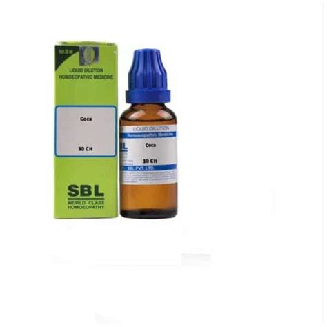 Buy SBL COCA DILUTION HOMEOPATHIC MEDICINE 30 CH 30 ML PACK OF 3 Online ...