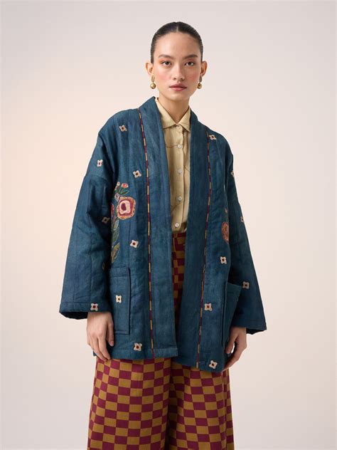 Quilted Front Open Jacket – Cord Studio