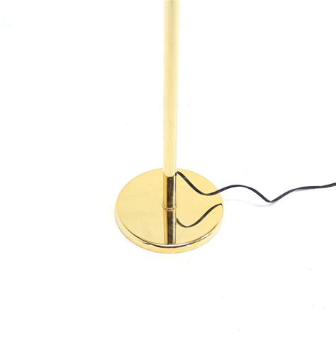 Gianfranco Frattini Brass Floor Lamp with Dimmer Scallop or Lotus Shade ...