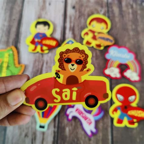 Personalized Cartoon action magnet – handmadelovebytanya