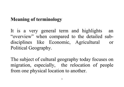 Basics of Cultural Geography | PDF