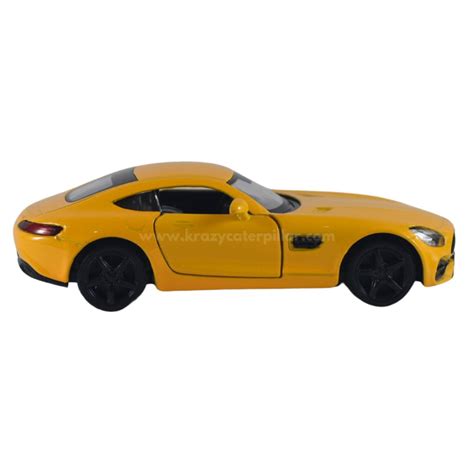 Super Fast City Car : Mercedes AMG GT-S - Yellow Die-Cast Scale Model ...