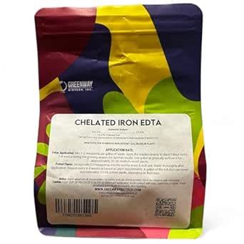 Greenway Biotech Chelated Iron EDTA - 13% Iron, 6% Nitrogen, 100% Water ...