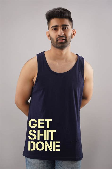 Get Shit Done Black Sleeveless T-Shirt – feranoid