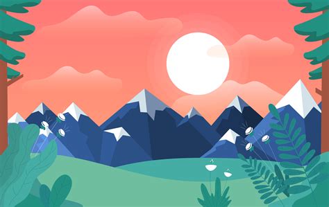 Cartoon Landscape Vector 的图像结果