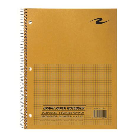 Roaring Spring Paper Products Graph Ruled Notebook, One Subject, 11 x 8 ...