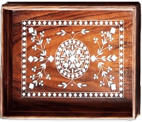 Buy Unique Traditional Floral Themed Wood Serving Tray Online