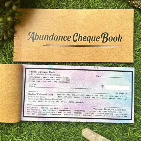 Buy Treasure Tales Abundance Cheque Book with codes-Law Of Attraction ...