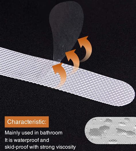 Secopad Anti Slip Shower Stickers 24 PCS Safety Bathtub India | Ubuy