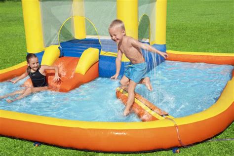 Bestway Portable Beach Bounce Water Park Jumper And Slider/Pool ...