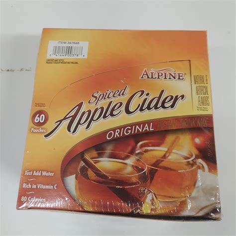 Alpine Apple Cider mix box, 60 pouch ea. – SCEFARMSTORE