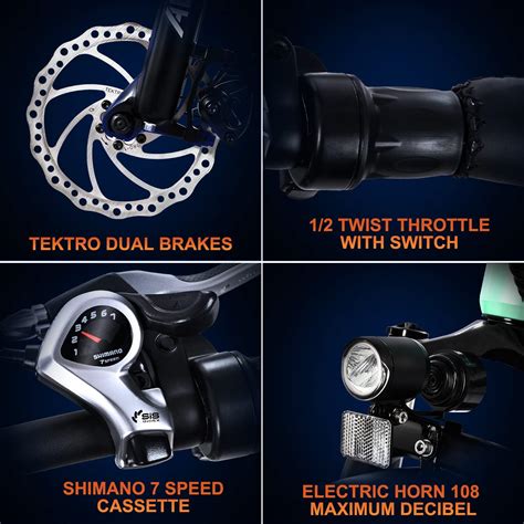 Buy Addmotor Electric Bike 24 x 4 Fat Tire Electric Bike, 750W 28 MPH ...