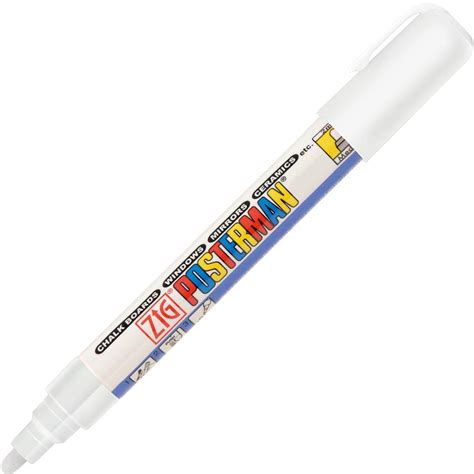 Zig Posterman Medium White 2MM Effective On Surfaces Such As Glass ...