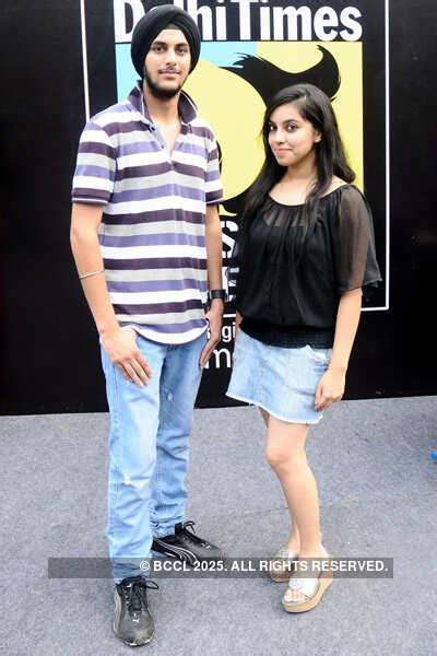 Second runner-up Mandeep Maan during the Clean & Clear Delhi Times ...