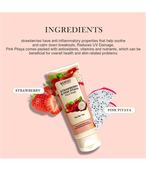 Foxy.in : Buy Richfeel Naturals Strawberry & Pink Pitaya Face Wash ...