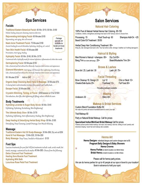 Silk & Stone SPA Portland, Oregon- Salon and Spa Menu of Natural ...