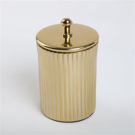 Buy Panama Vertico Metal Cotton Jar from Home Centre at just INR 699.0