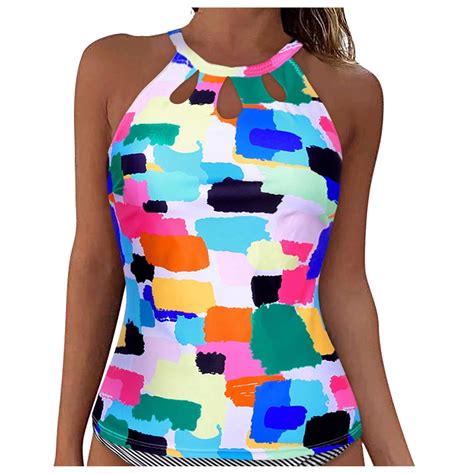 Lojoutye 2025 Women Lace Up Swimwear Bathing Suit Shirt and Shorts Tops ...