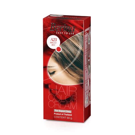 Permanent Hair Color Cream A23 Bright Red | Intense Red Shade with Vib ...